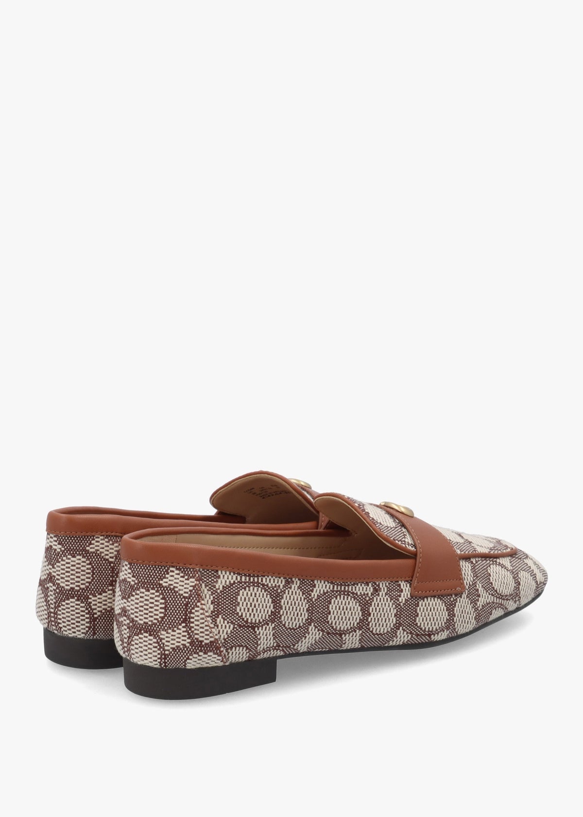 Sculpted C Signature Jacquard Cocoa Burnished Amber Loafers