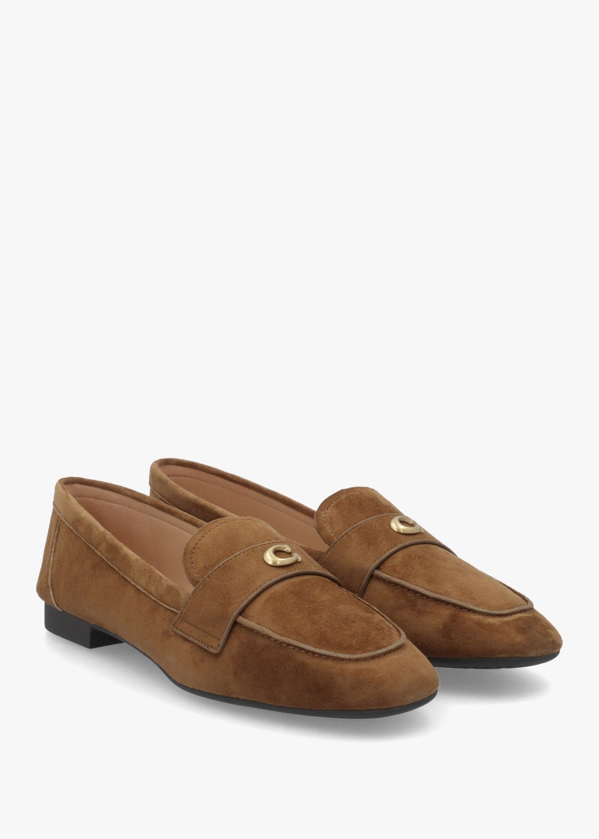 Sculpted C Coconut Suede Loafers