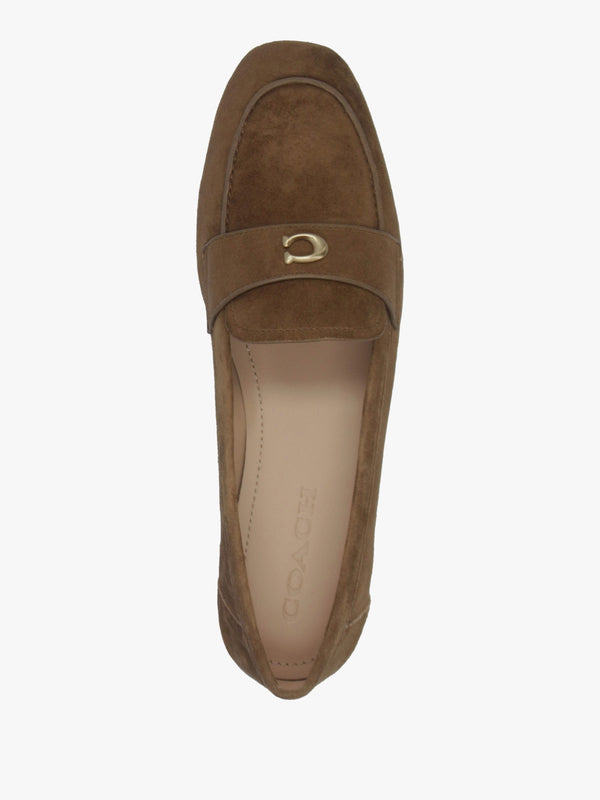 Sculpted C Coconut Suede Loafers