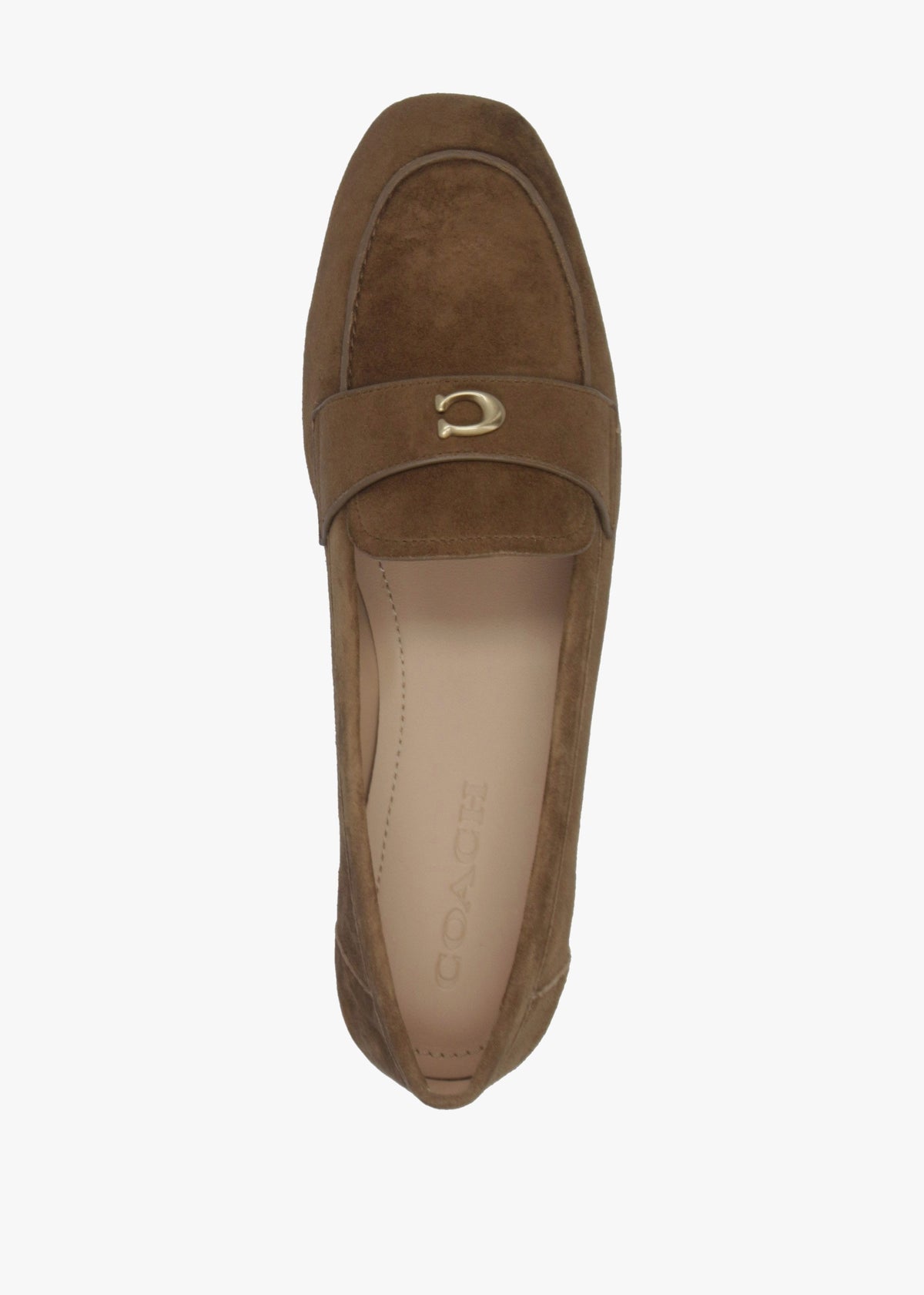 Sculpted C Coconut Suede Loafers
