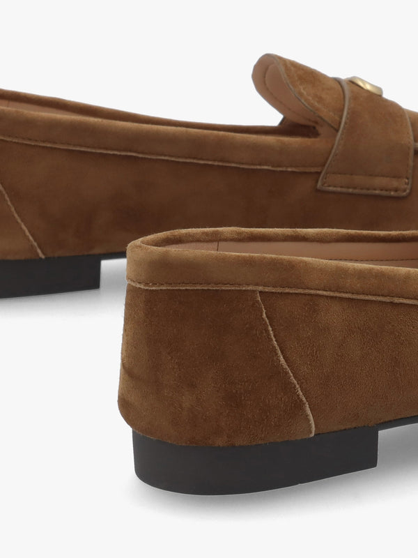 Sculpted C Coconut Suede Loafers