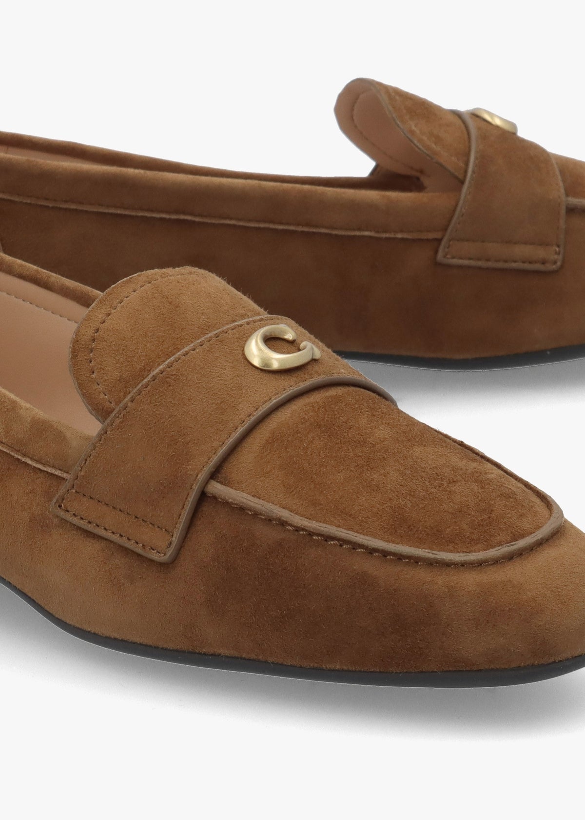 Sculpted C Coconut Suede Loafers