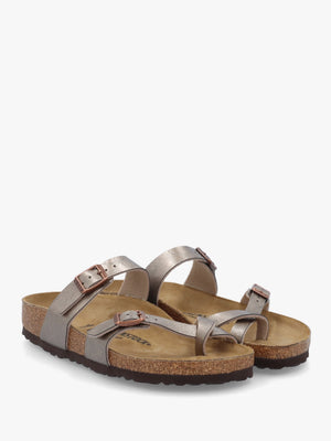 Mayari Graceful Taupe Birko-Flor Thong Sandals