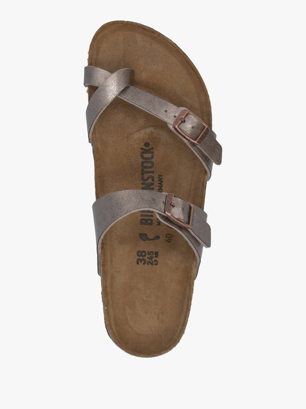 Mayari Graceful Taupe Birko-Flor Thong Sandals