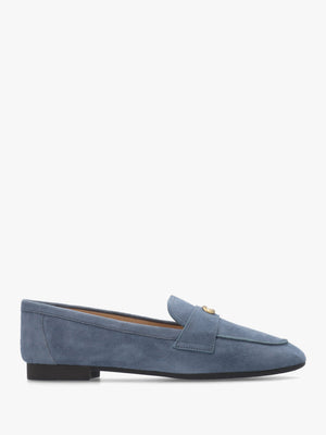 Sculpted C Light Denim Suede Loafers