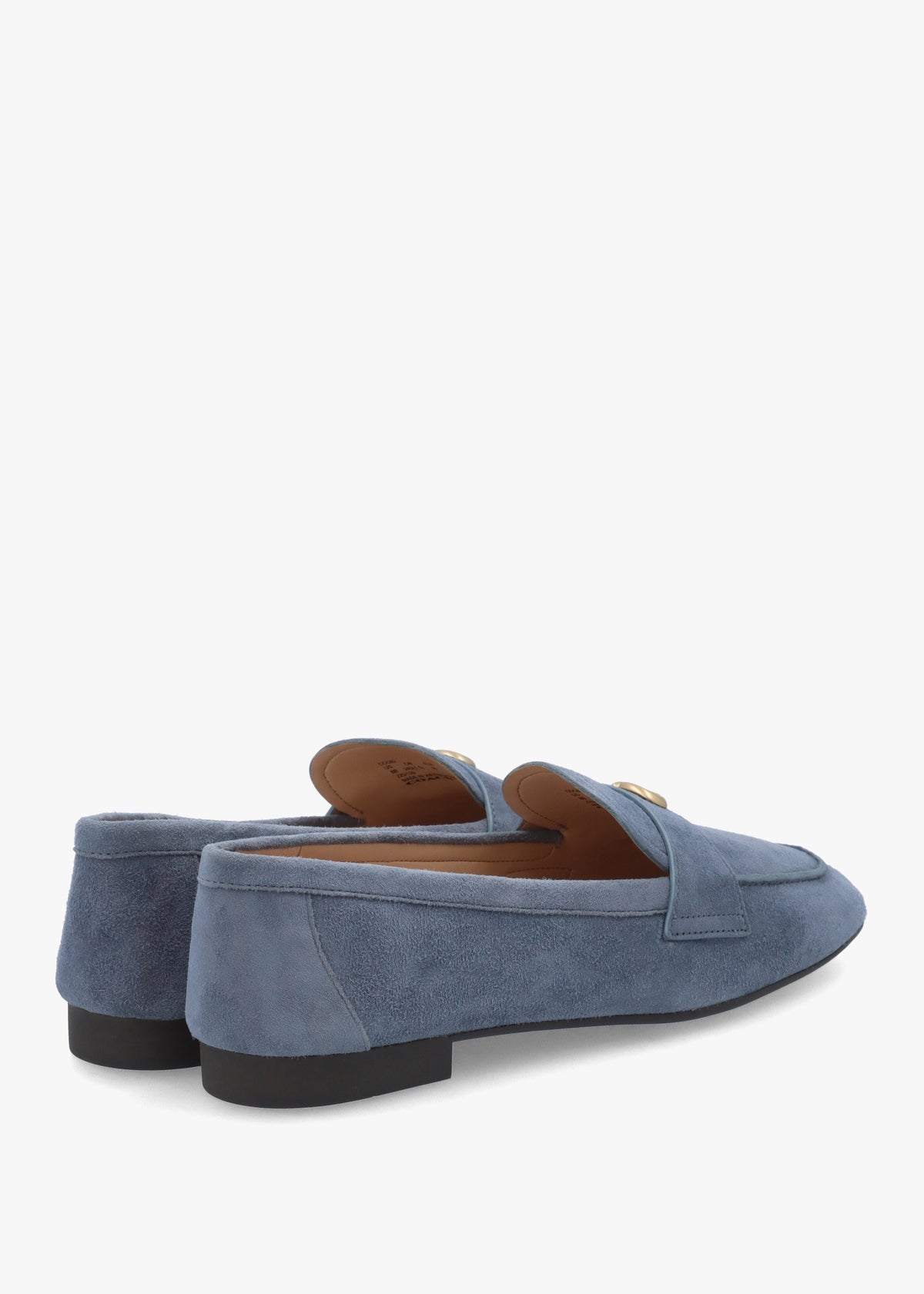 Sculpted C Light Denim Suede Loafers