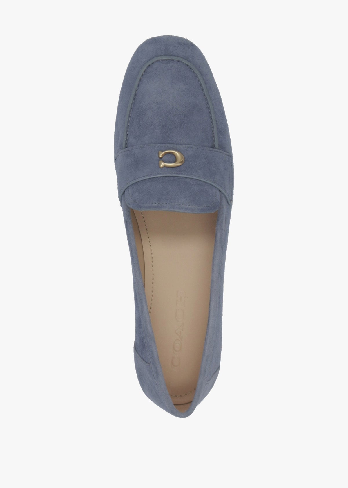 Sculpted C Light Denim Suede Loafers
