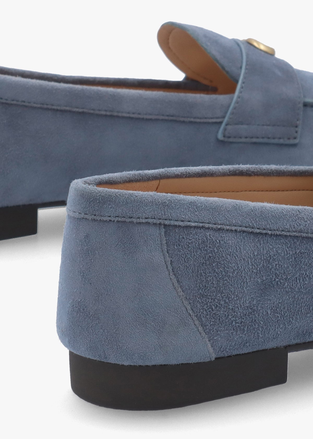 Sculpted C Light Denim Suede Loafers