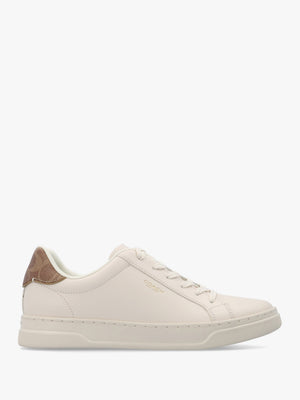 High Line Chalk Brown Khaki Leather Trainers