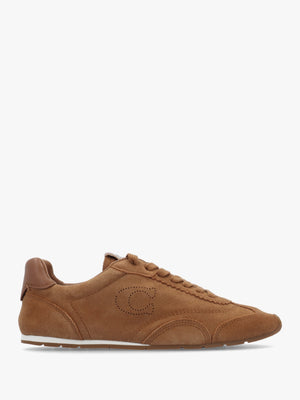Flat Shadow Brown Suede Trainers