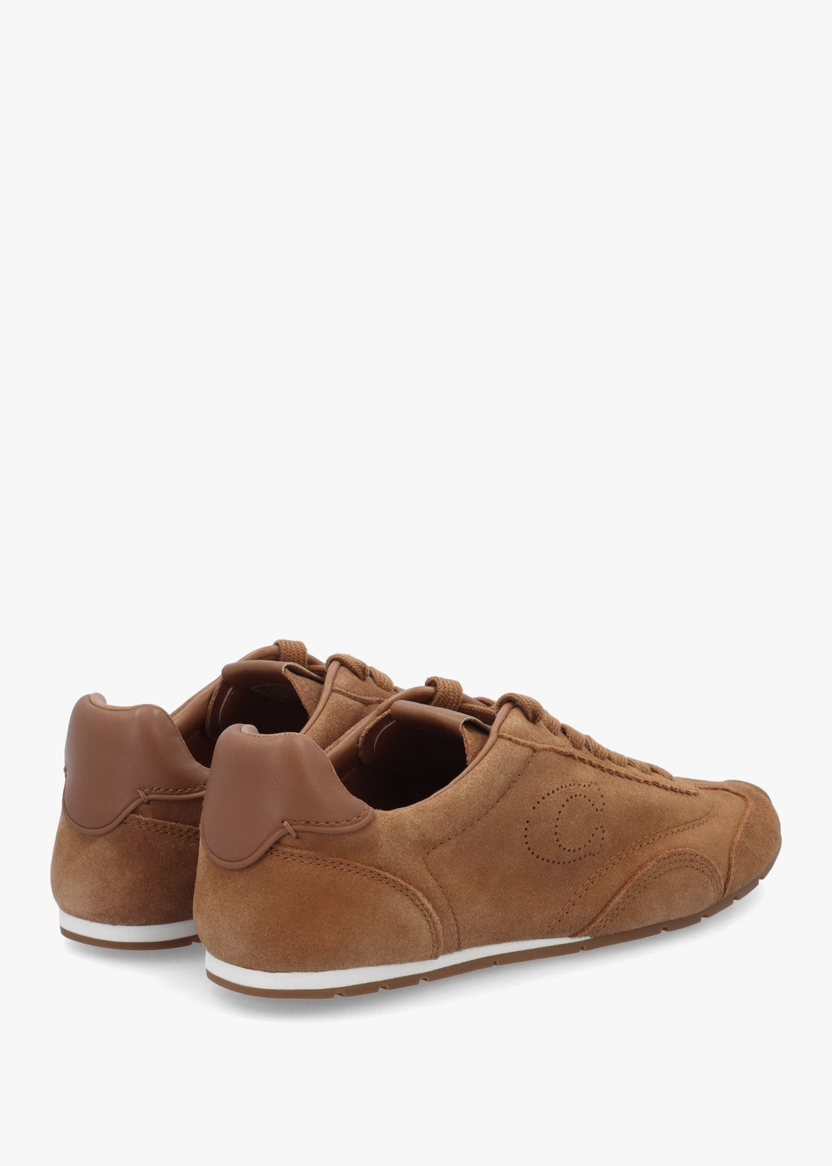 Flat Shadow Brown Suede Trainers