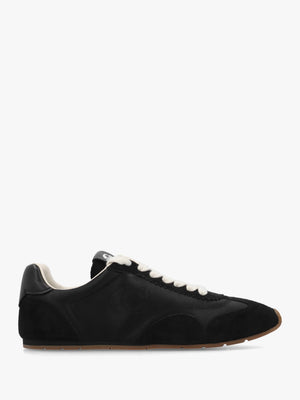 Flat Black Chalk Suede Trainers