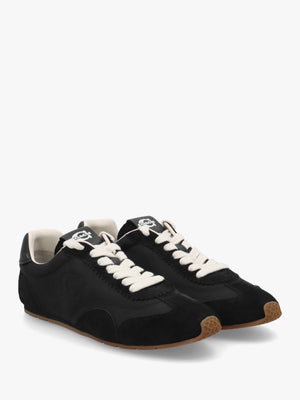 Flat Black Chalk Suede Trainers