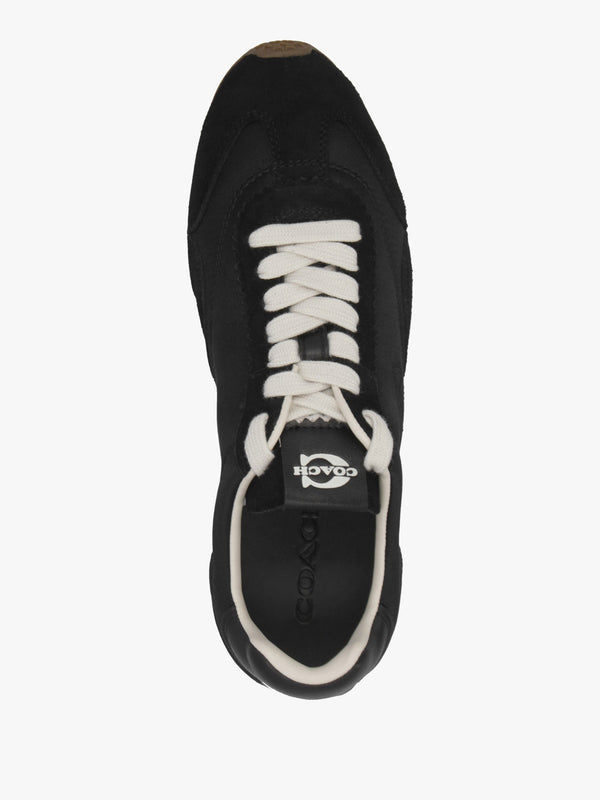 Flat Black Chalk Suede Trainers