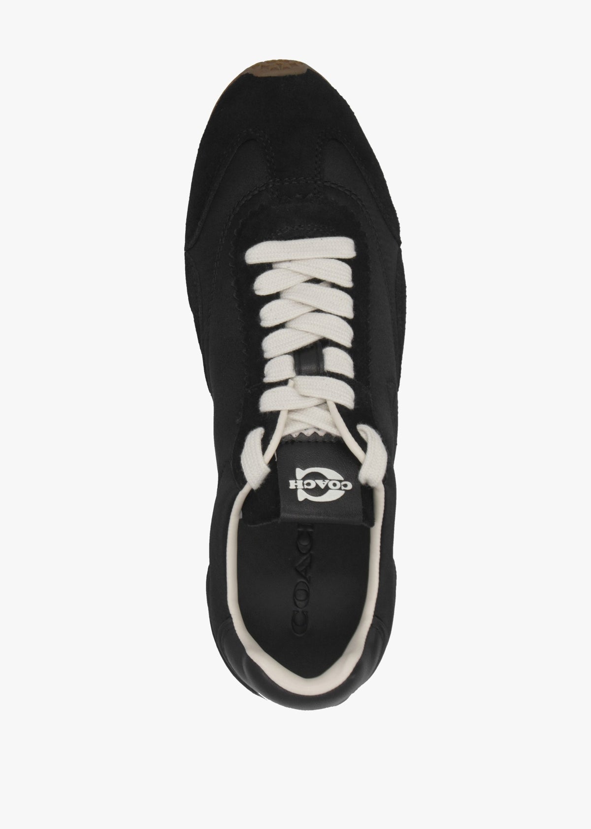 Flat Black Chalk Suede Trainers
