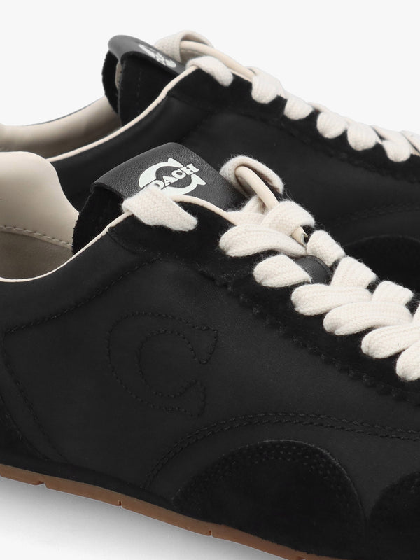 Flat Black Chalk Suede Trainers