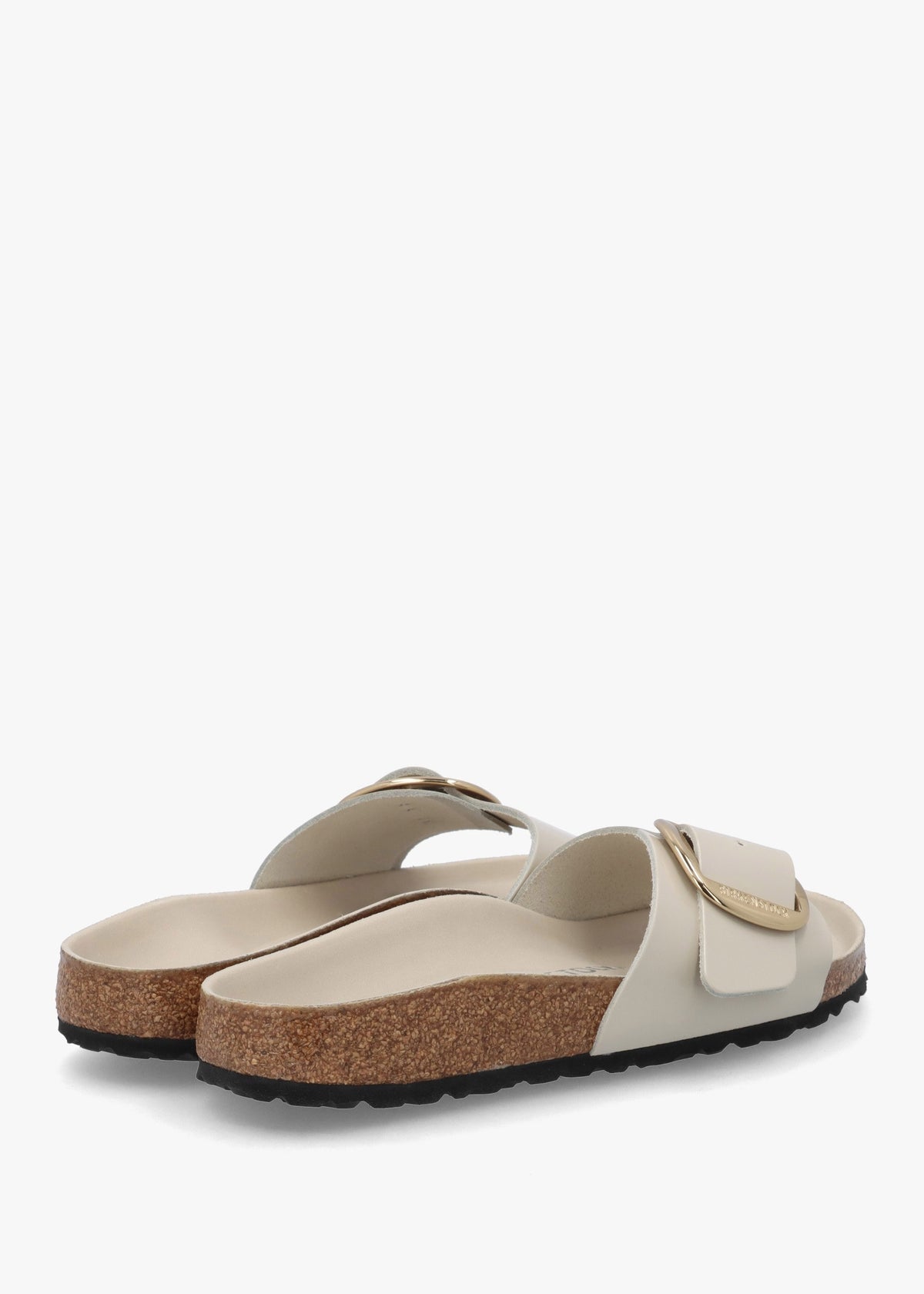 Madrid Big Buckle High Shine Butter Leather Mules