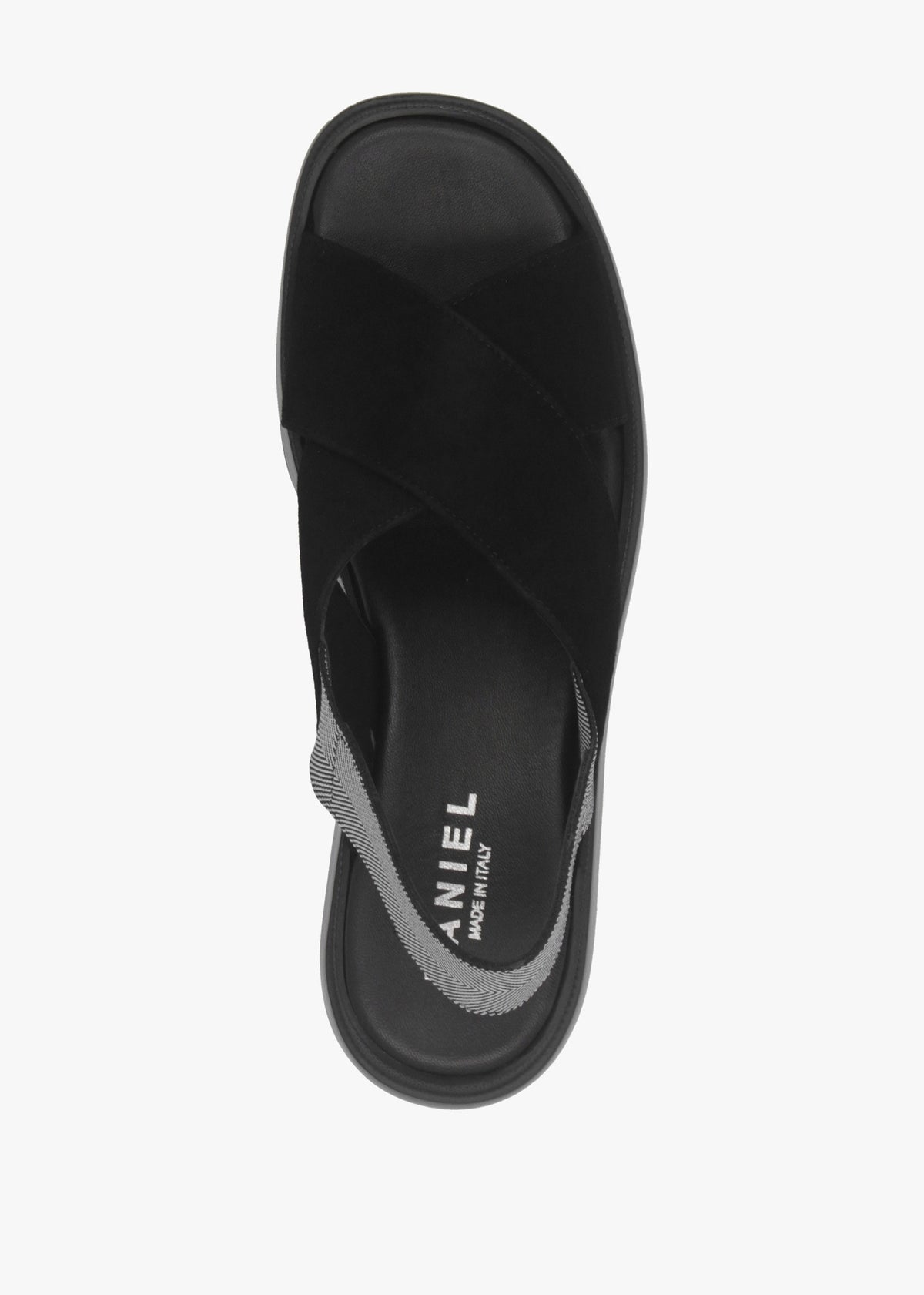Sofly Black Suede Flatform Sandals