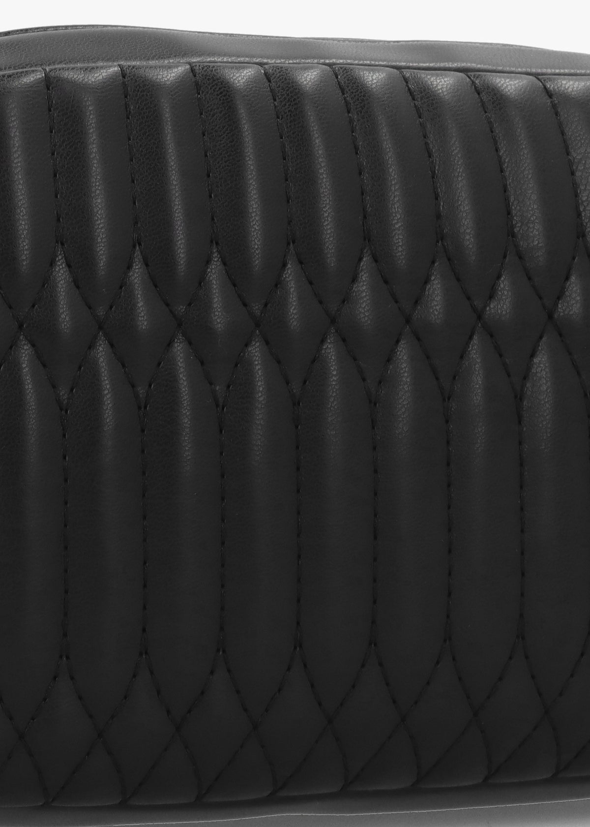 Quilted Bubble Love Nero Cross-Body Bag