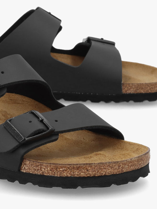 Arizona Birko-Flor Black Two Bar Mules