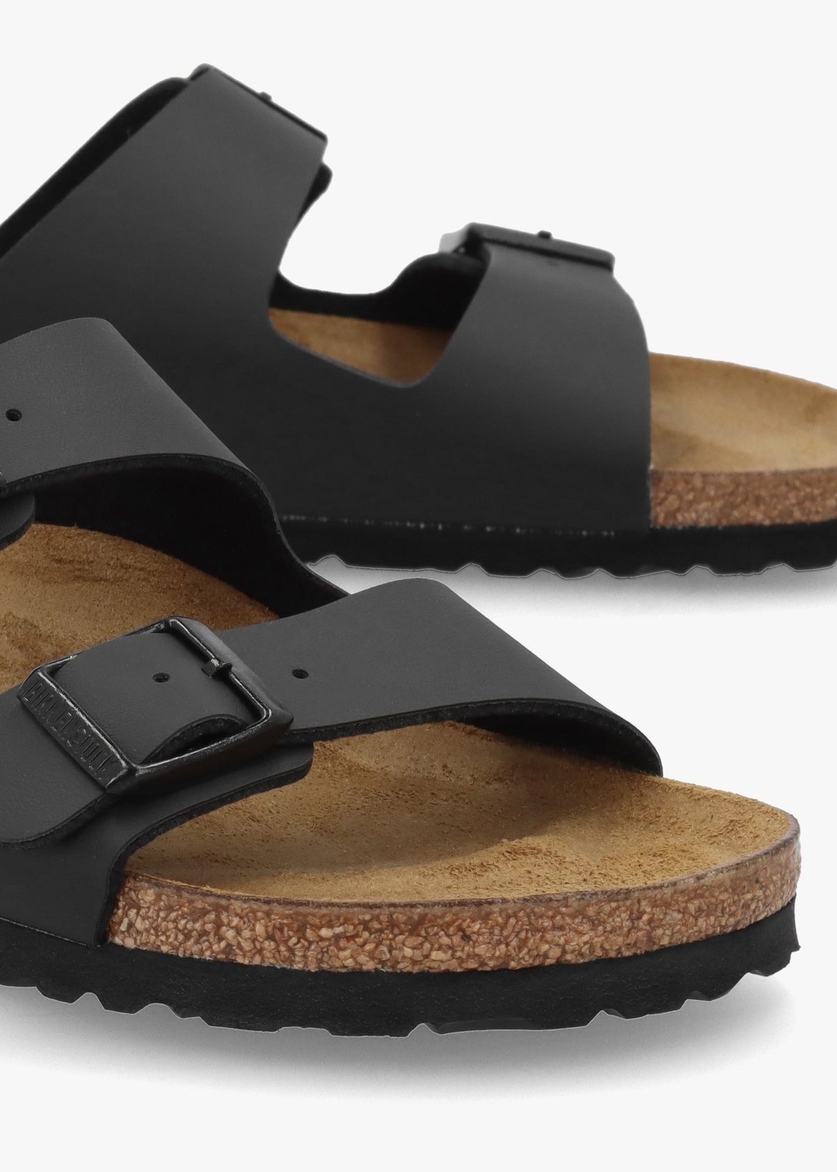 Arizona Birko-Flor Black Two Bar Mules