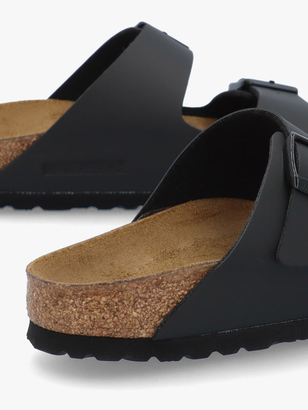Arizona Birko-Flor Black Two Bar Mules
