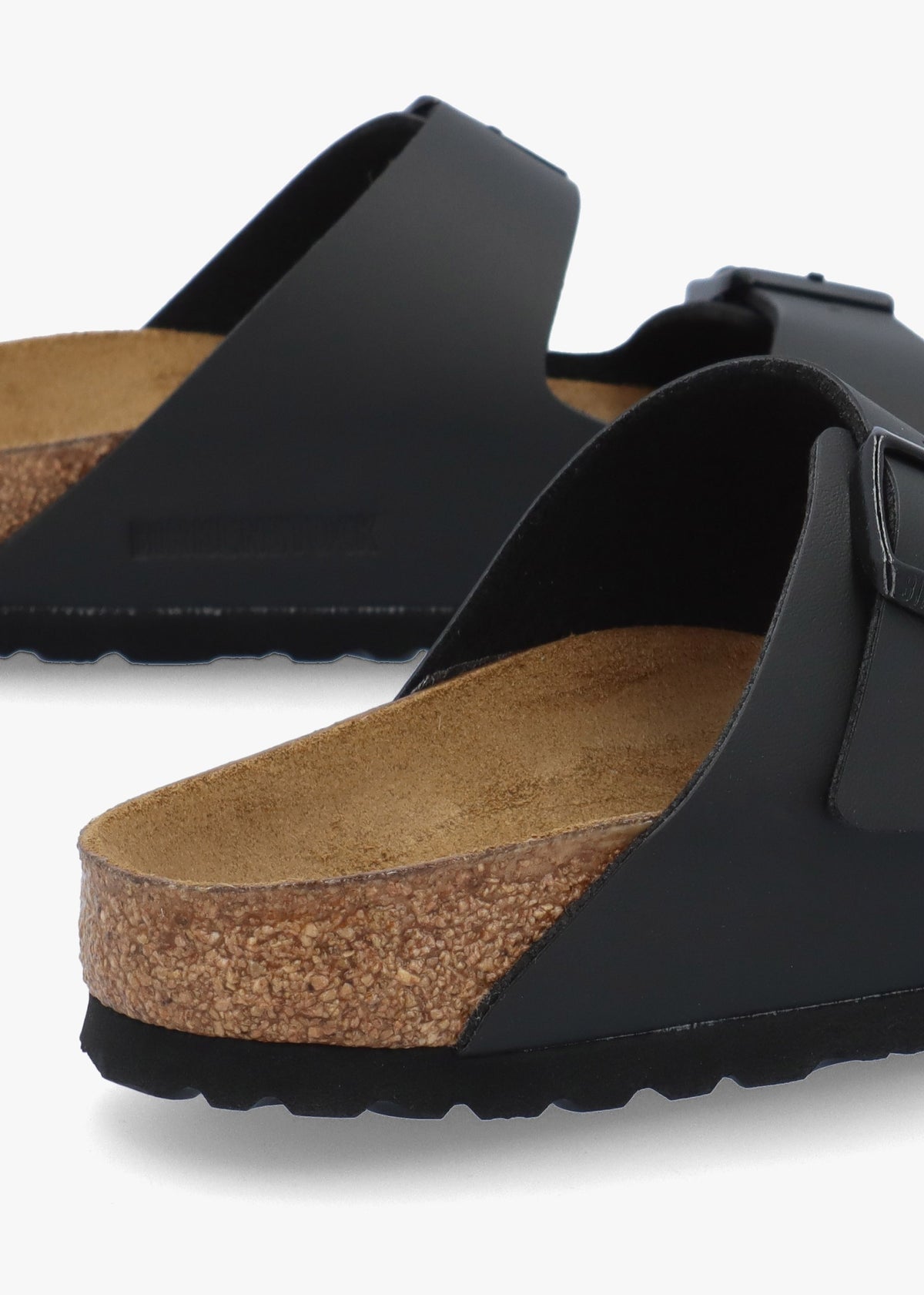 Arizona Birko-Flor Black Two Bar Mules