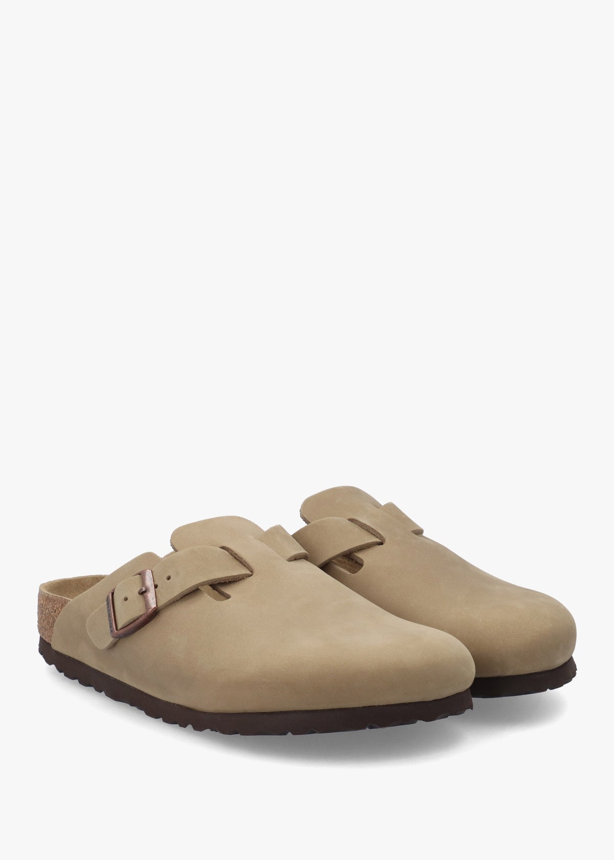 Boston Tabacco Brown Natural Oiled Leather Clogs