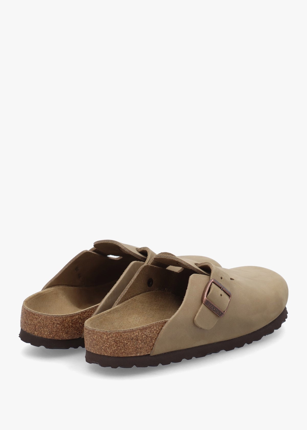 Boston Tabacco Brown Natural Oiled Leather Clogs