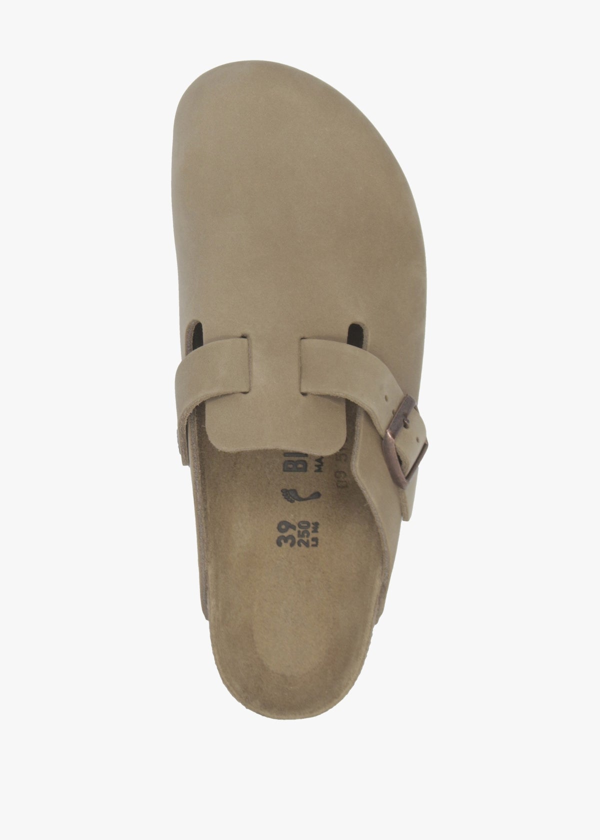 Boston Tabacco Brown Natural Oiled Leather Clogs