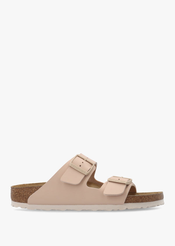 Arizona Birko-Flor New Beige Two Bar Mules