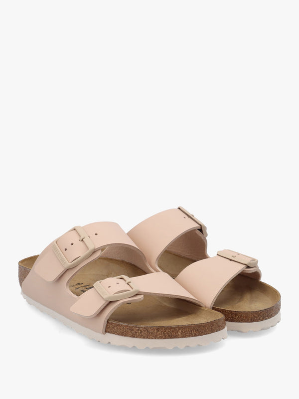 Arizona Birko-Flor New Beige Two Bar Mules