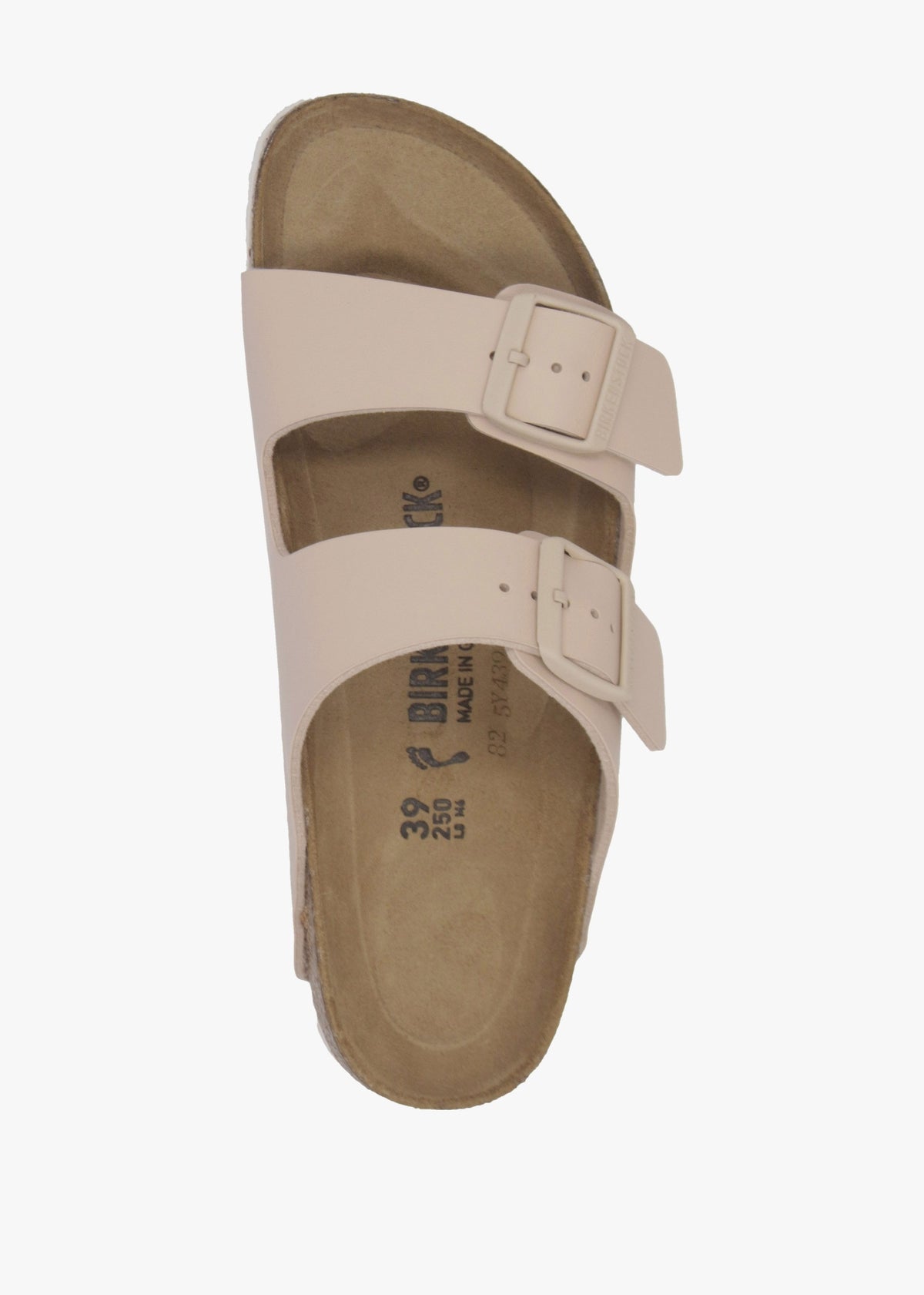 Arizona Birko-Flor New Beige Two Bar Mules