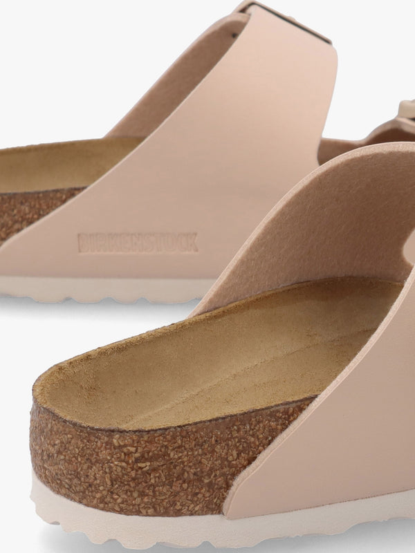Arizona Birko-Flor New Beige Two Bar Mules