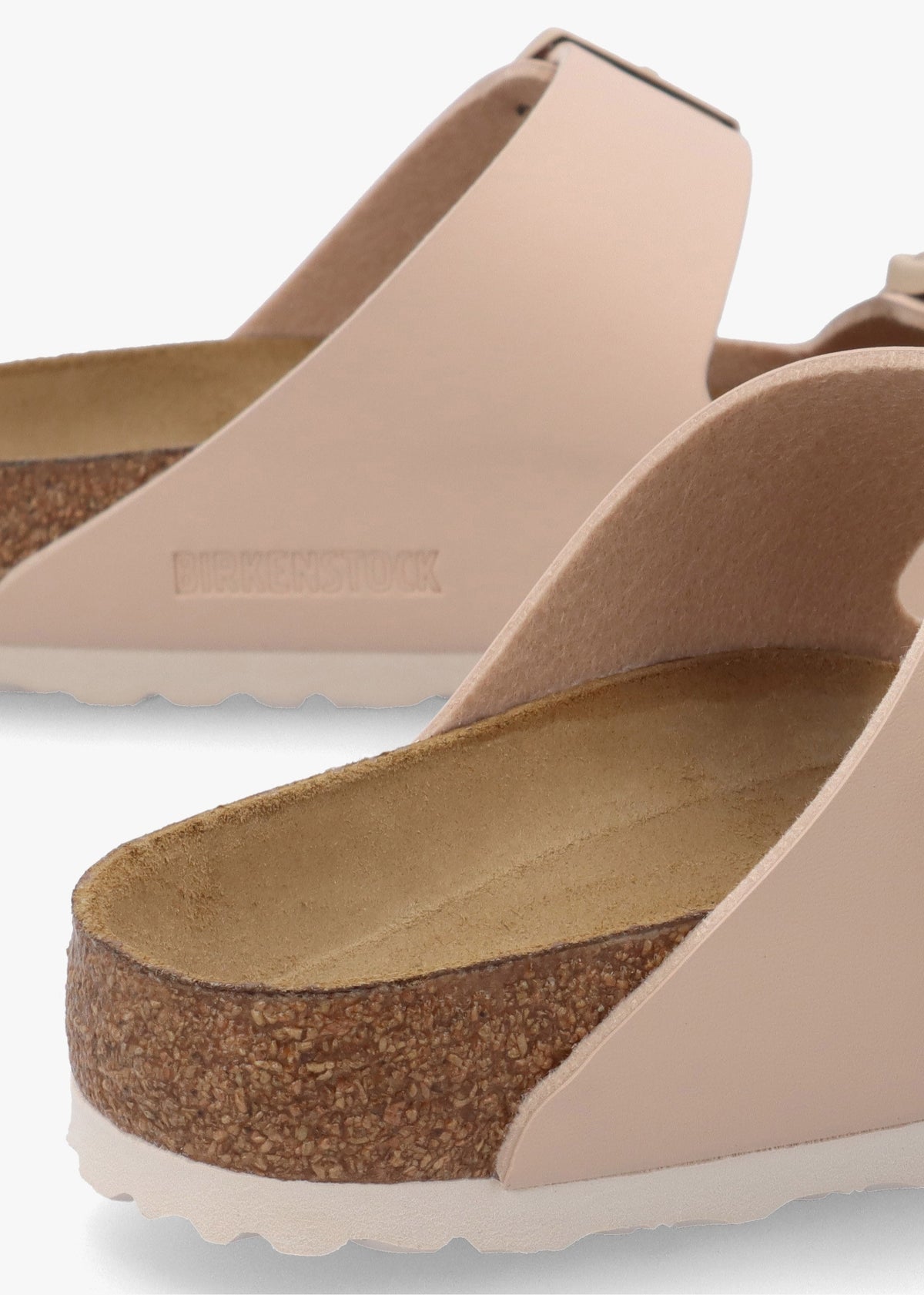 Arizona Birko-Flor New Beige Two Bar Mules