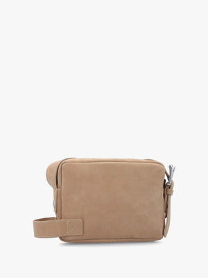 Carrie Beige Leather Camera Bag