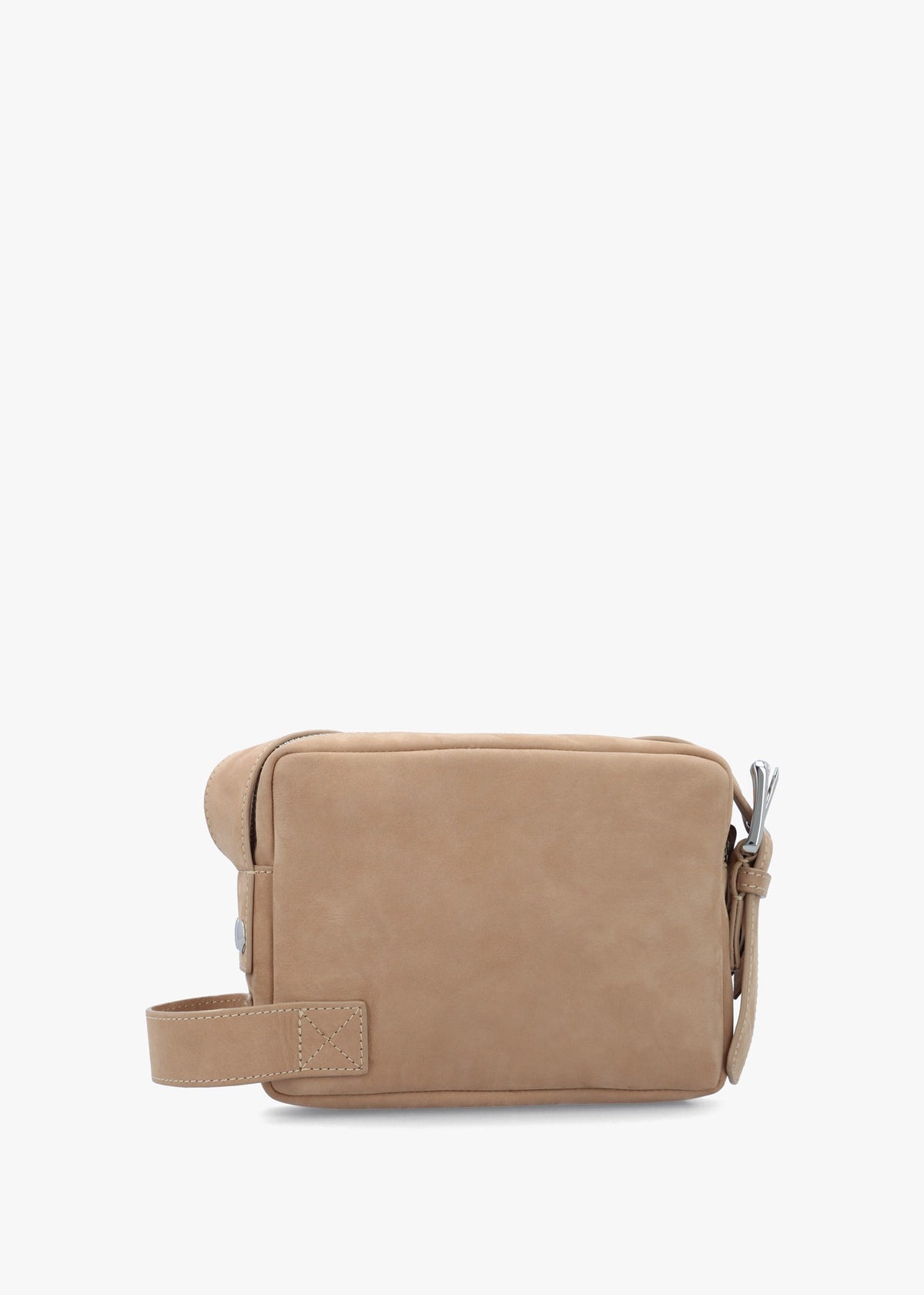 Carrie Beige Leather Camera Bag