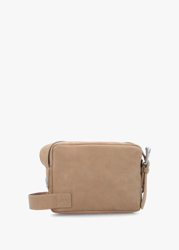 Carrie Beige Leather Camera Bag