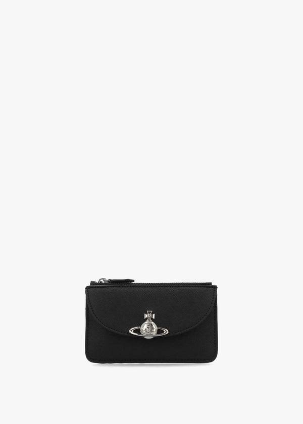 Half Moon Black Card Holder