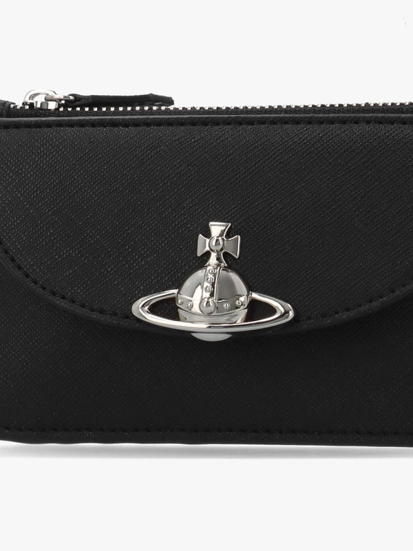 Half Moon Black Card Holder