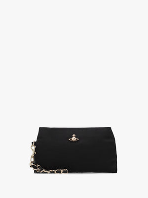 Sadie Black Wristlet Pouch Bag