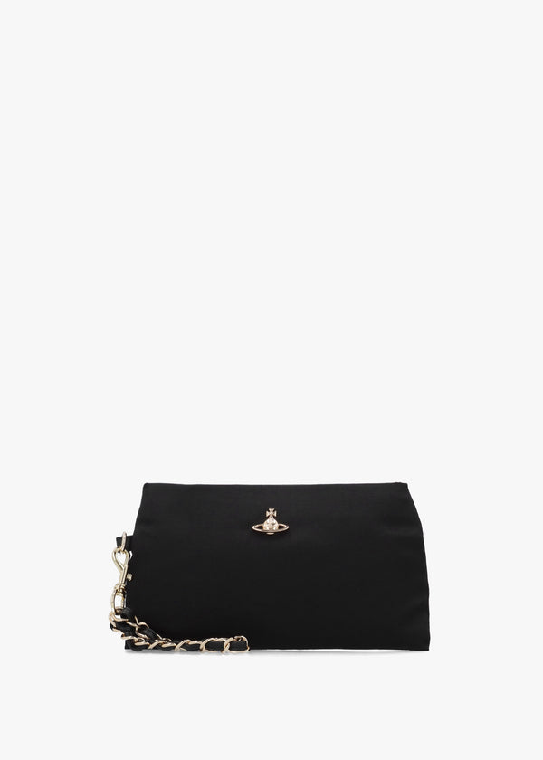 Sadie Black Wristlet Pouch Bag