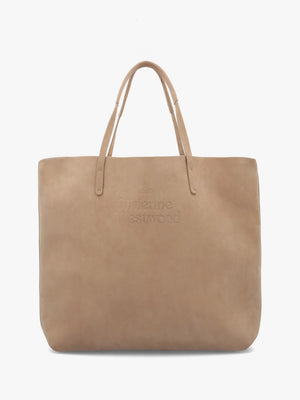 Studio Beige Leather Shopper Bag