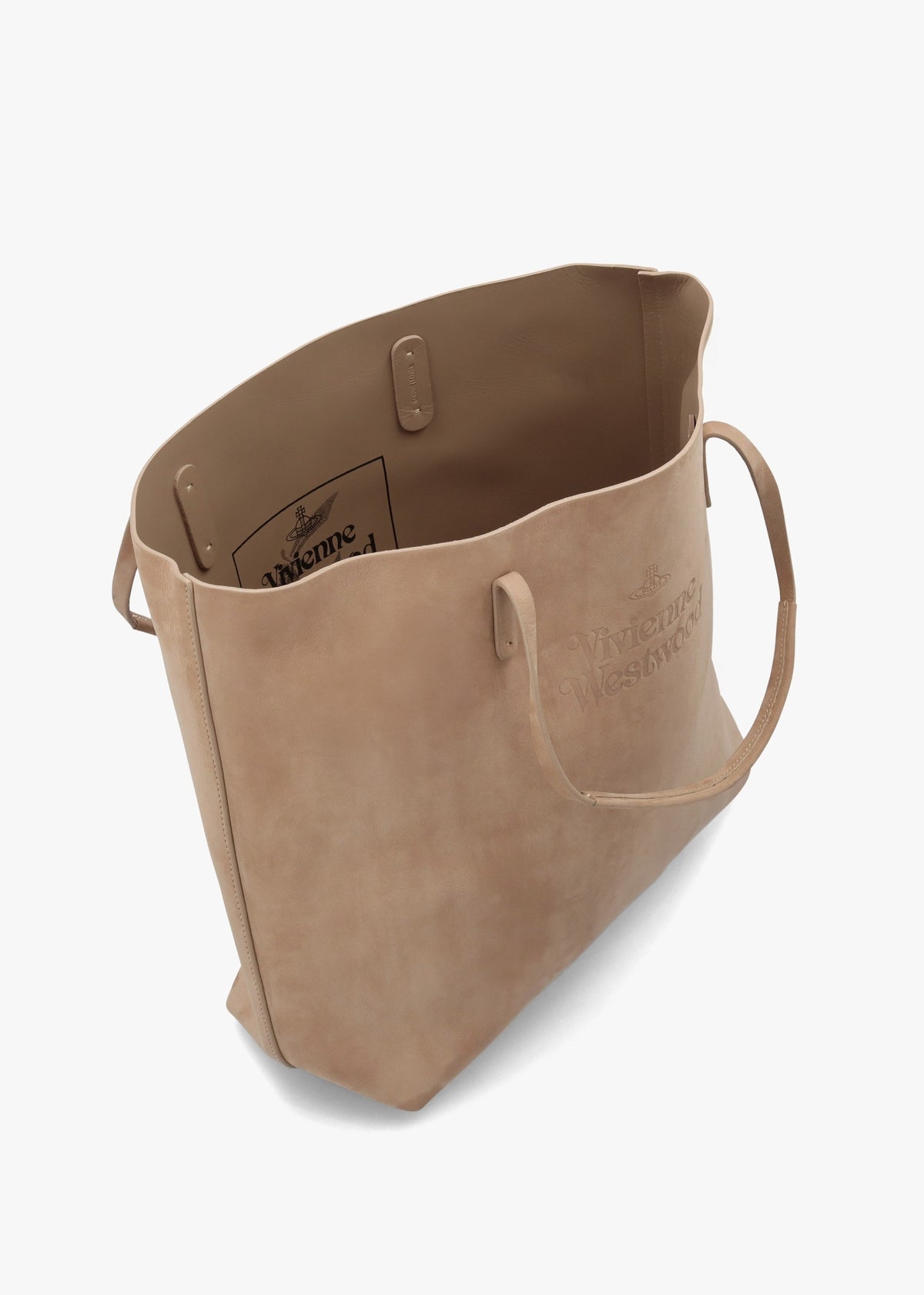Studio Beige Leather Shopper Bag