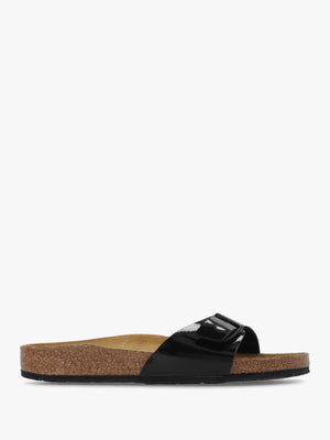 Madrid Black Patent Birko-Flor Mules