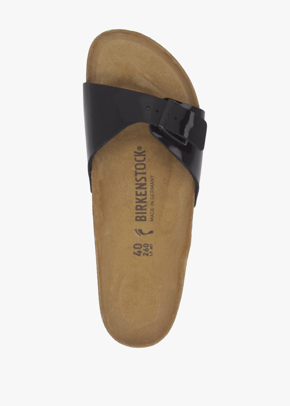 Madrid Black Patent Birko-Flor Mules