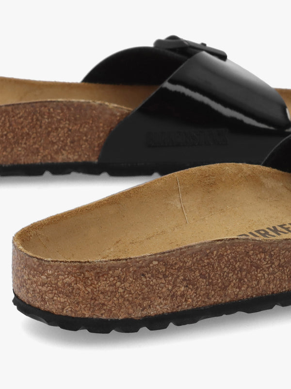 Madrid Black Patent Birko-Flor Mules