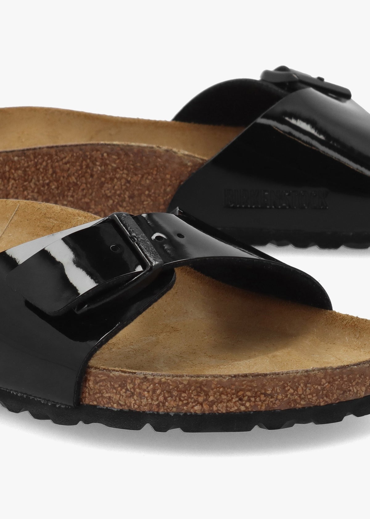 Madrid Black Patent Birko-Flor Mules