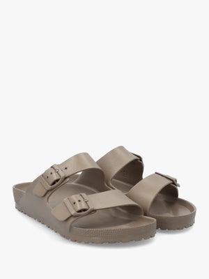 Arizona EVA Gray Taupe Two Bar Mules