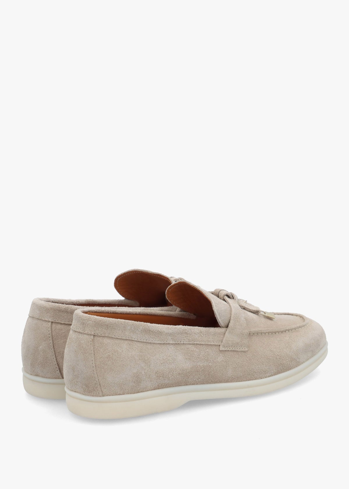 Siani Grey Suede Loafers